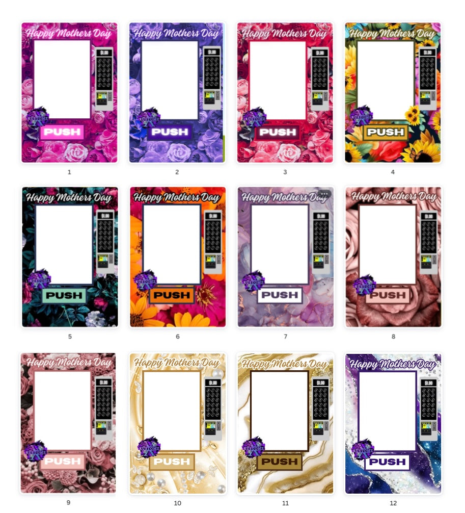 Mother’s Day Vending Machine Editable Template