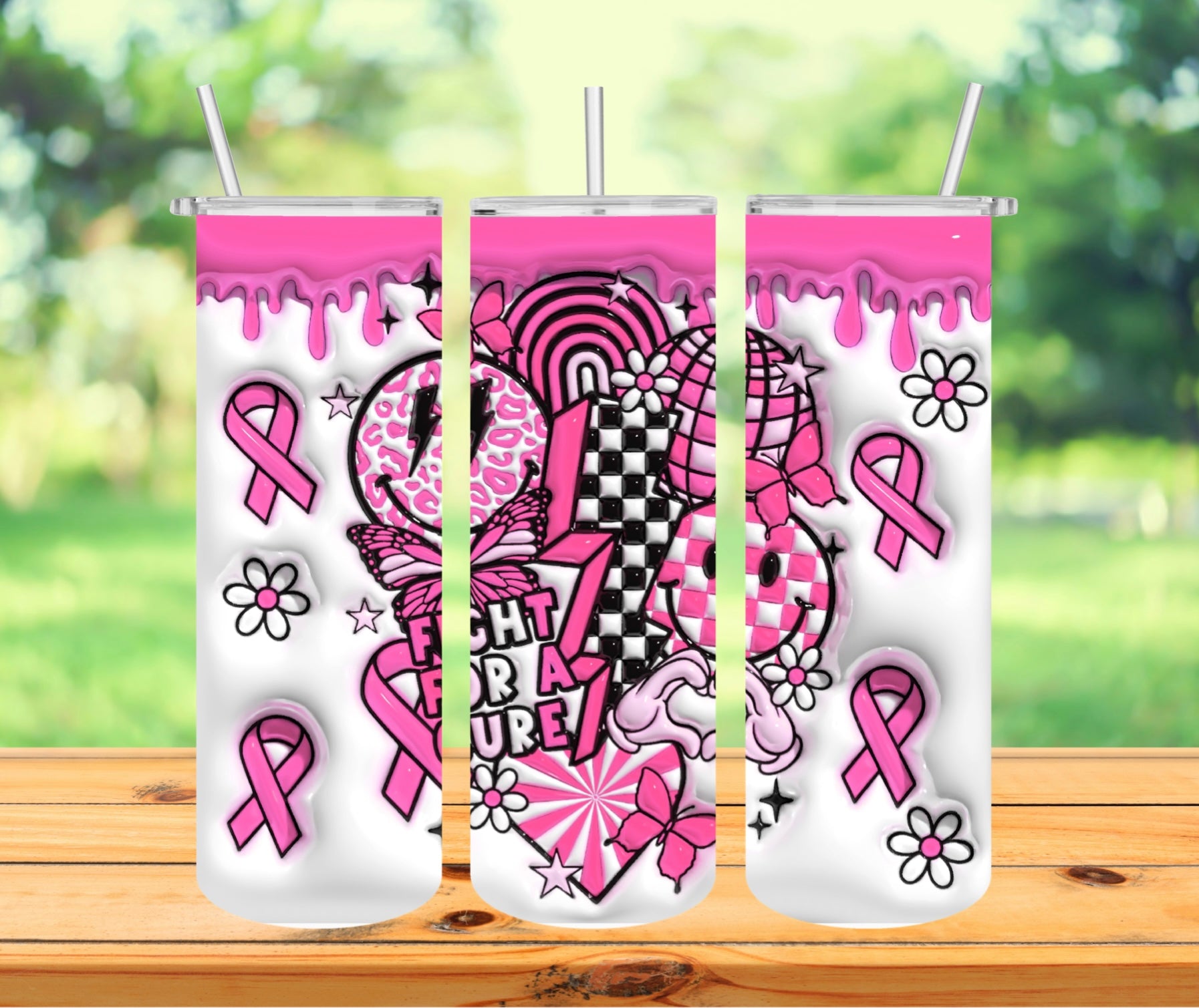 Breast Cancer Retro Tumbler